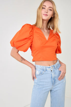 ENDLESS ROSE - Endless Rose - Scrunchie Back Tied Top - TOPS available at Objectrare