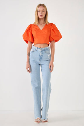 ENDLESS ROSE - Schrunchie Back Tied Top - TOPS available at Objectrare