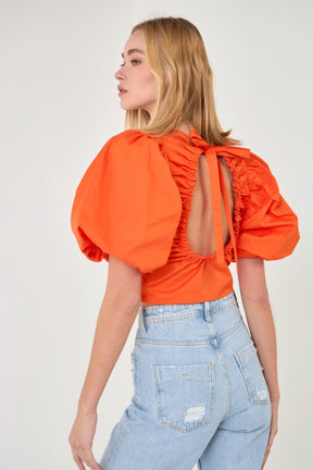 ENDLESS ROSE - Endless Rose - Scrunchie Back Tied Top - TOPS available at Objectrare