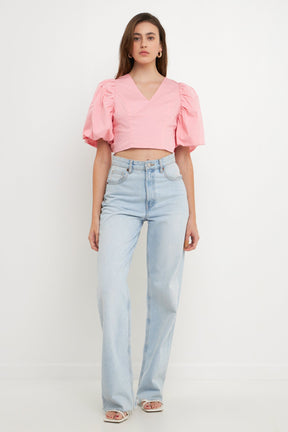 ENDLESS ROSE - Endless Rose - Scrunchie Back Tied Top - TOPS available at Objectrare