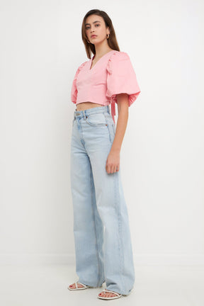 ENDLESS ROSE - Schrunchie Back Tied Top - TOPS available at Objectrare