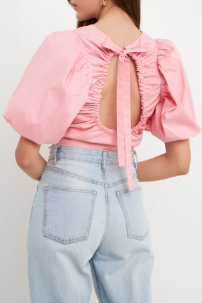 ENDLESS ROSE - Endless Rose - Schrunchie Back Tied Top - TOPS available at Objectrare