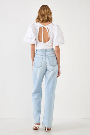 ENDLESS ROSE - Schrunchie Back Tied Top - TOPS available at Objectrare