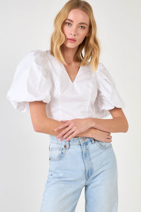 ENDLESS ROSE - Endless Rose - Scrunchie Back Tied Top - TOPS available at Objectrare