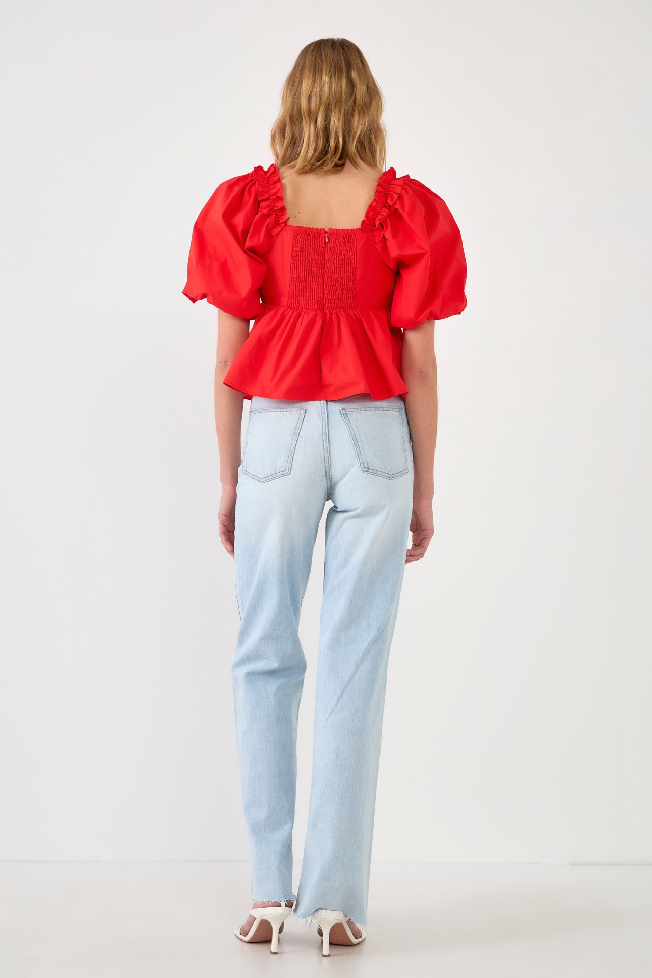 ENGLISH FACTORY - English Factory - Sweet Heart To with Ruffle Detail - TOPS available at Objectrare