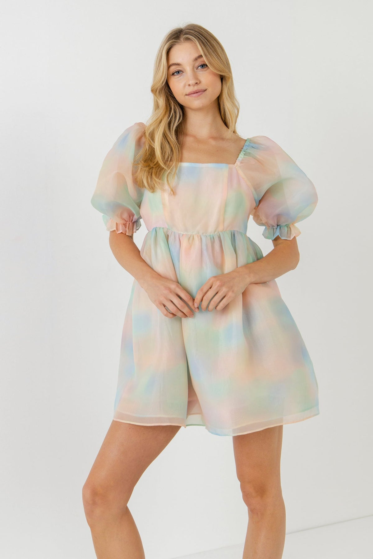 ENDLESS ROSE - Ombre Puff MIni Dress - DRESSES available at Objectrare