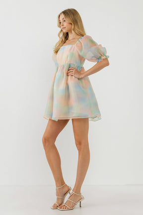 ENDLESS ROSE - Ombre Puff MIni Dress - DRESSES available at Objectrare