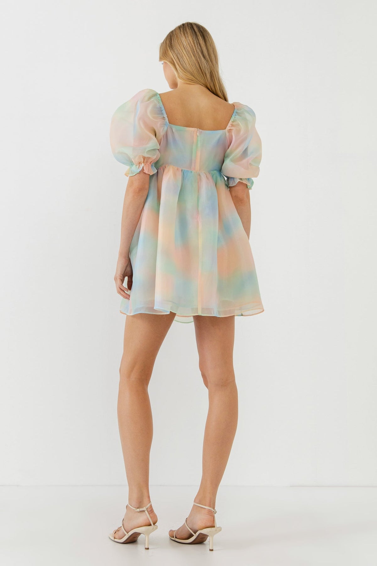 ENDLESS ROSE - Ombre Puff Mini Dress - DRESSES available at Objectrare