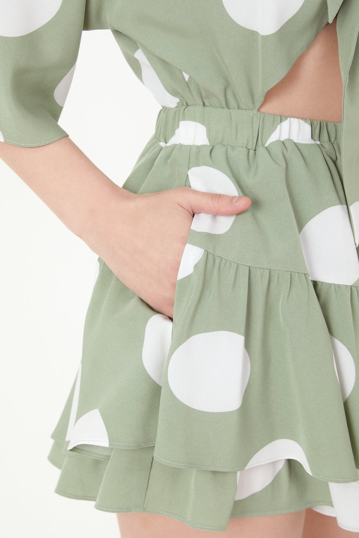 FREE THE ROSES - Knotted Front Romper with Ruffle - ROMPERS available at Objectrare