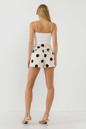 ENGLISH FACTORY - Polka-Dot Shorts - SHORTS available at Objectrare