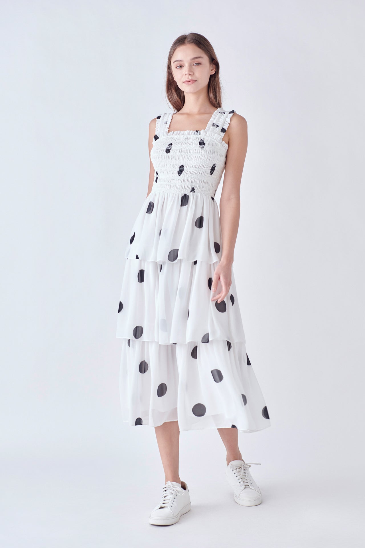 ENGLISH FACTORY - English Factory - Polka-dot Midi Dress - DRESSES available at Objectrare