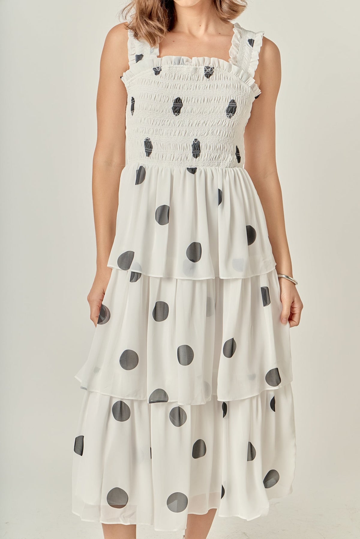 ENGLISH FACTORY - Polka-dot Midi Dress - DRESSES available at Objectrare
