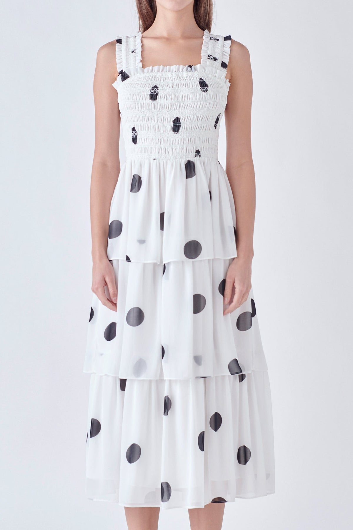 ENGLISH FACTORY - English Factory - Polka-dot Midi Dress - DRESSES available at Objectrare