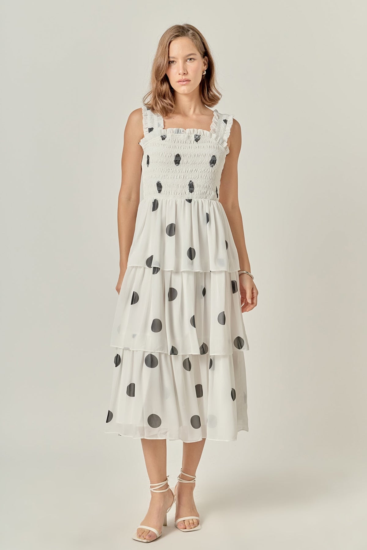 ENGLISH FACTORY - Polka-dot Midi Dress - DRESSES available at Objectrare