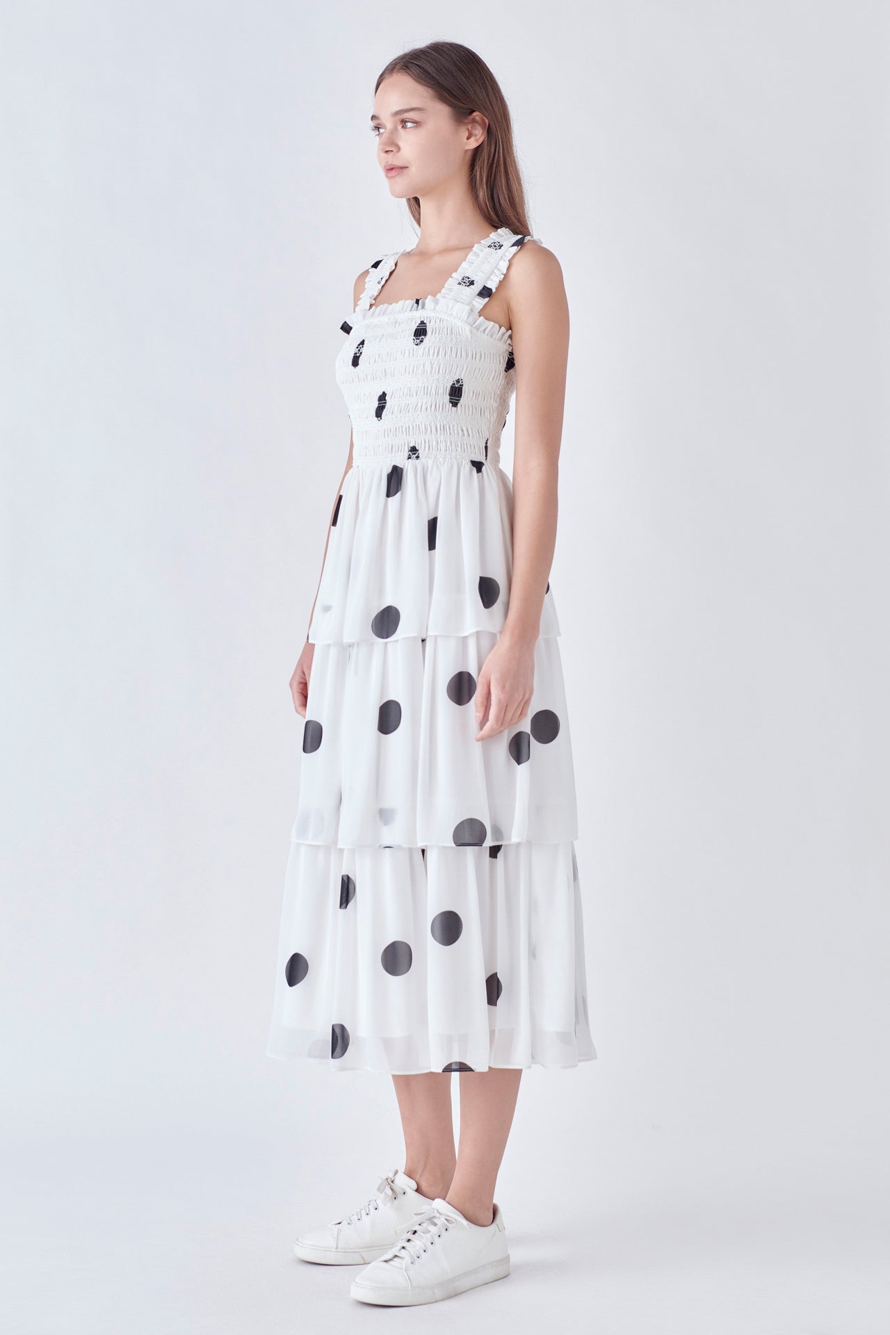 ENGLISH FACTORY - English Factory - Polka-dot Midi Dress - DRESSES available at Objectrare