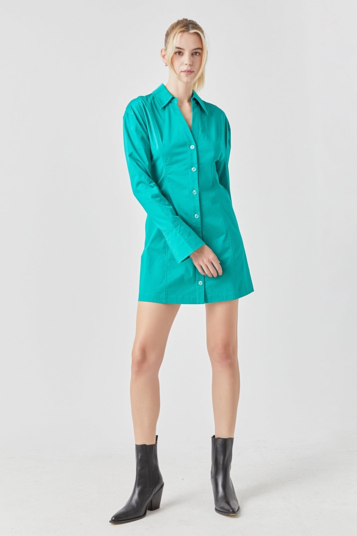 GREY LAB - Cotton Shirt Dress - DRESSES available at Objectrare