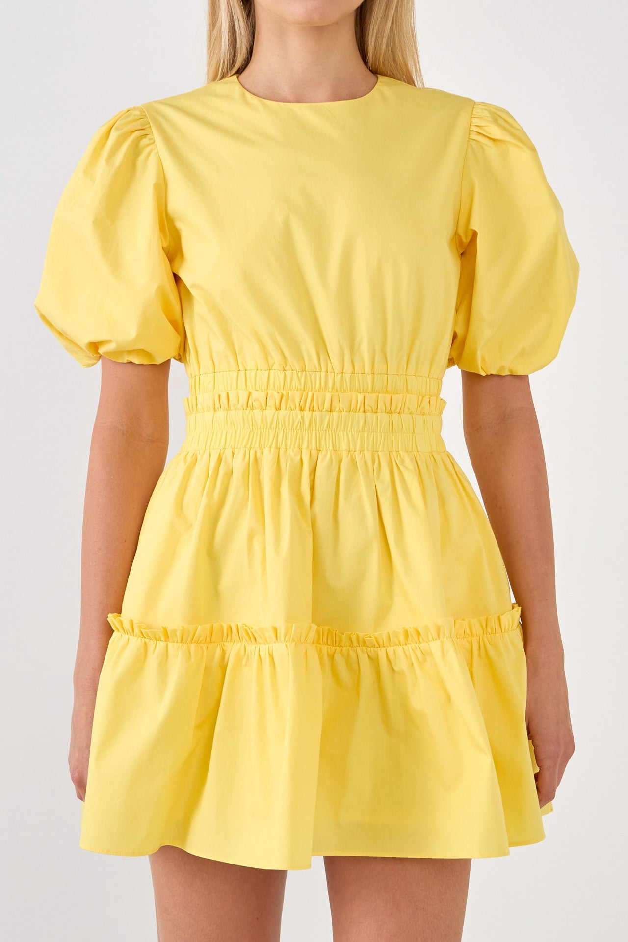 ENGLISH FACTORY - Poplin Cut-out Mini Dress - DRESSES available at Objectrare