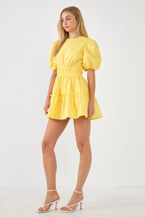 ENGLISH FACTORY - Poplin Cut-out Mini Dress - DRESSES available at Objectrare