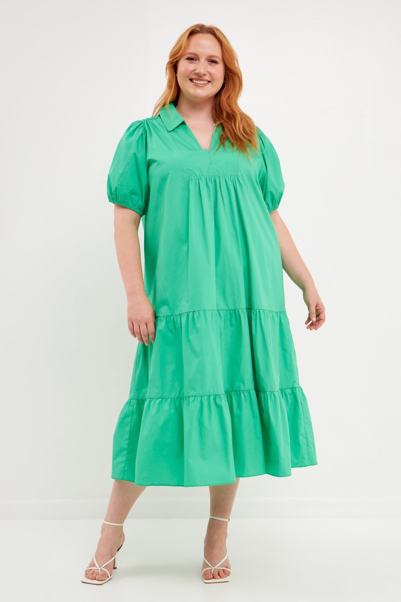 ENGLISH FACTORY - English Factory - Poplin Midi Dress - DRESSES available at Objectrare