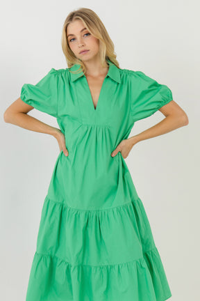 ENGLISH FACTORY - Poplin Midi Dress - DRESSES available at Objectrare