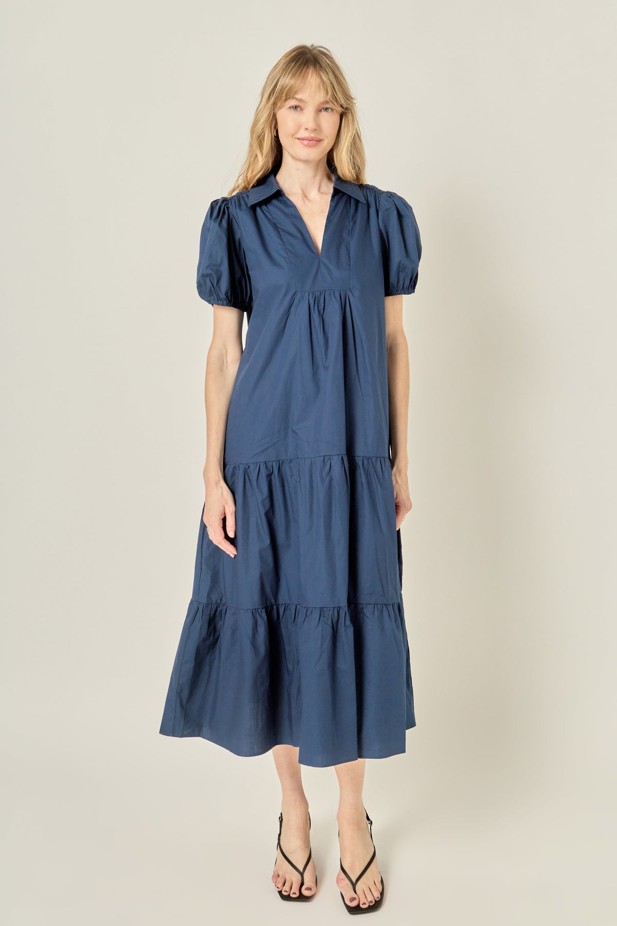 LA'VEN - Poplin Midi Dress - DRESSES available at Objectrare