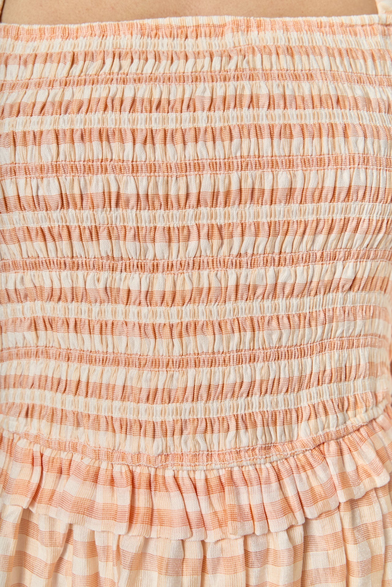 ENGLISH FACTORY - Plaid Smocked Mini Dress - DRESSES available at Objectrare