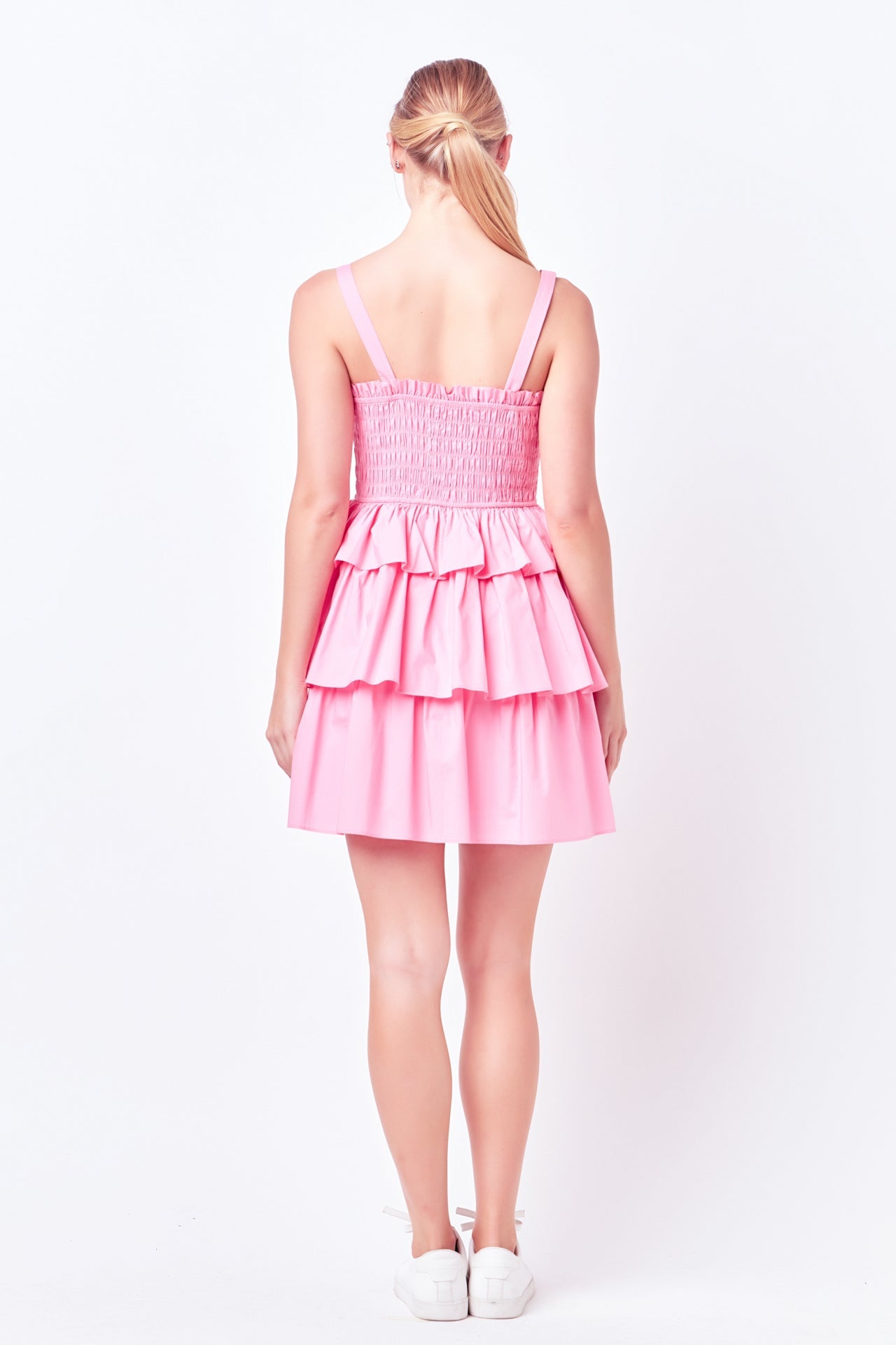 ENGLISH FACTORY - English Factory - Ruffle tiered Mini Dress with Ties - DRESSES available at Objectrare