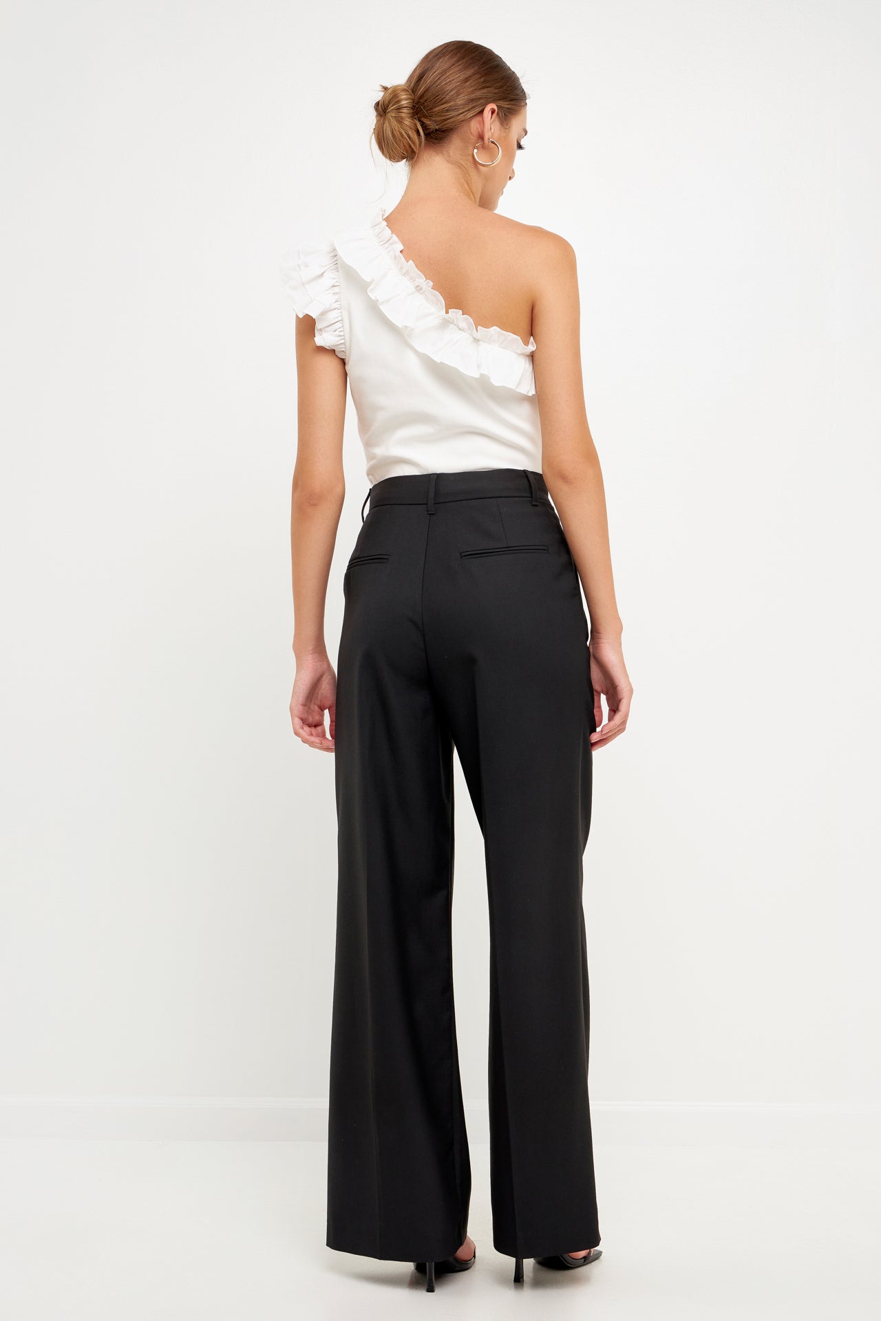 One Shoulder Top with Ruffle