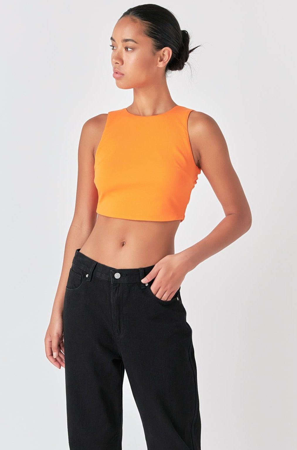 GREY LAB - Back Schrunchie Tank Top - CAMI TOPS & TANK available at Objectrare
