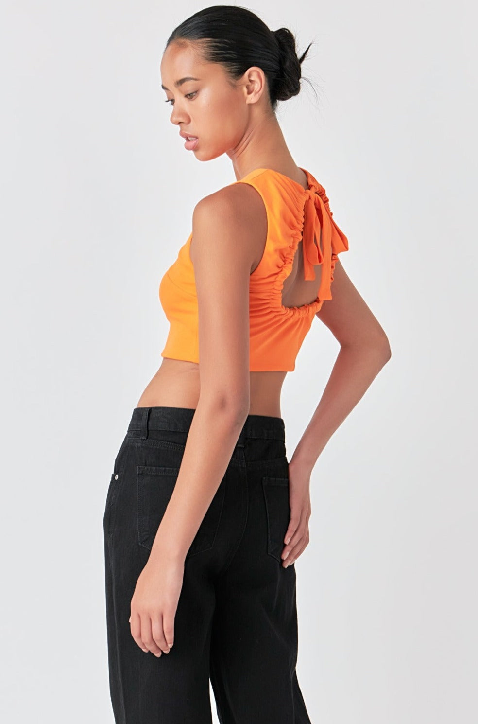 GREY LAB - Back Scrunchie Tank Top - CAMI TOPS & TANK available at Objectrare