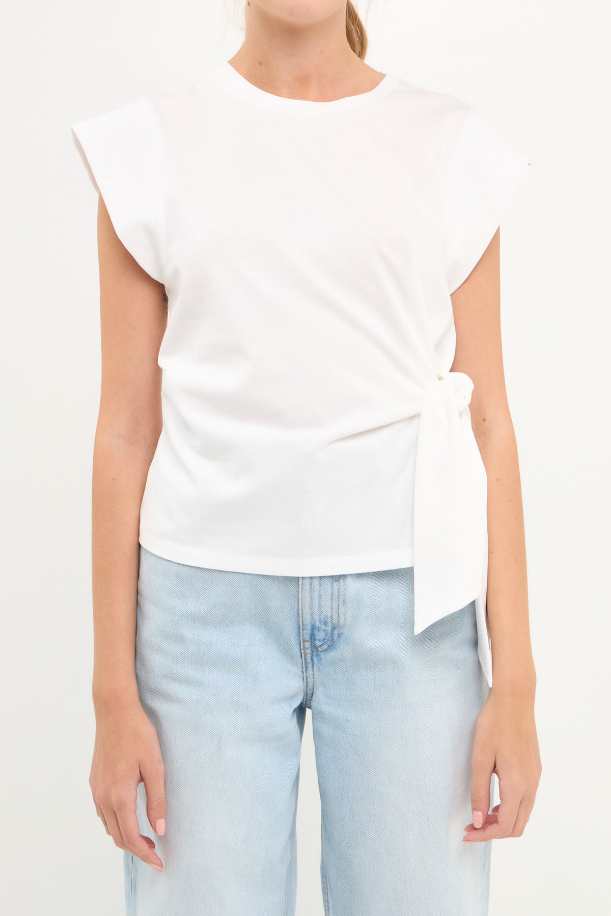 GREY LAB - Side Kotted T-Shirts - TOPS available at Objectrare