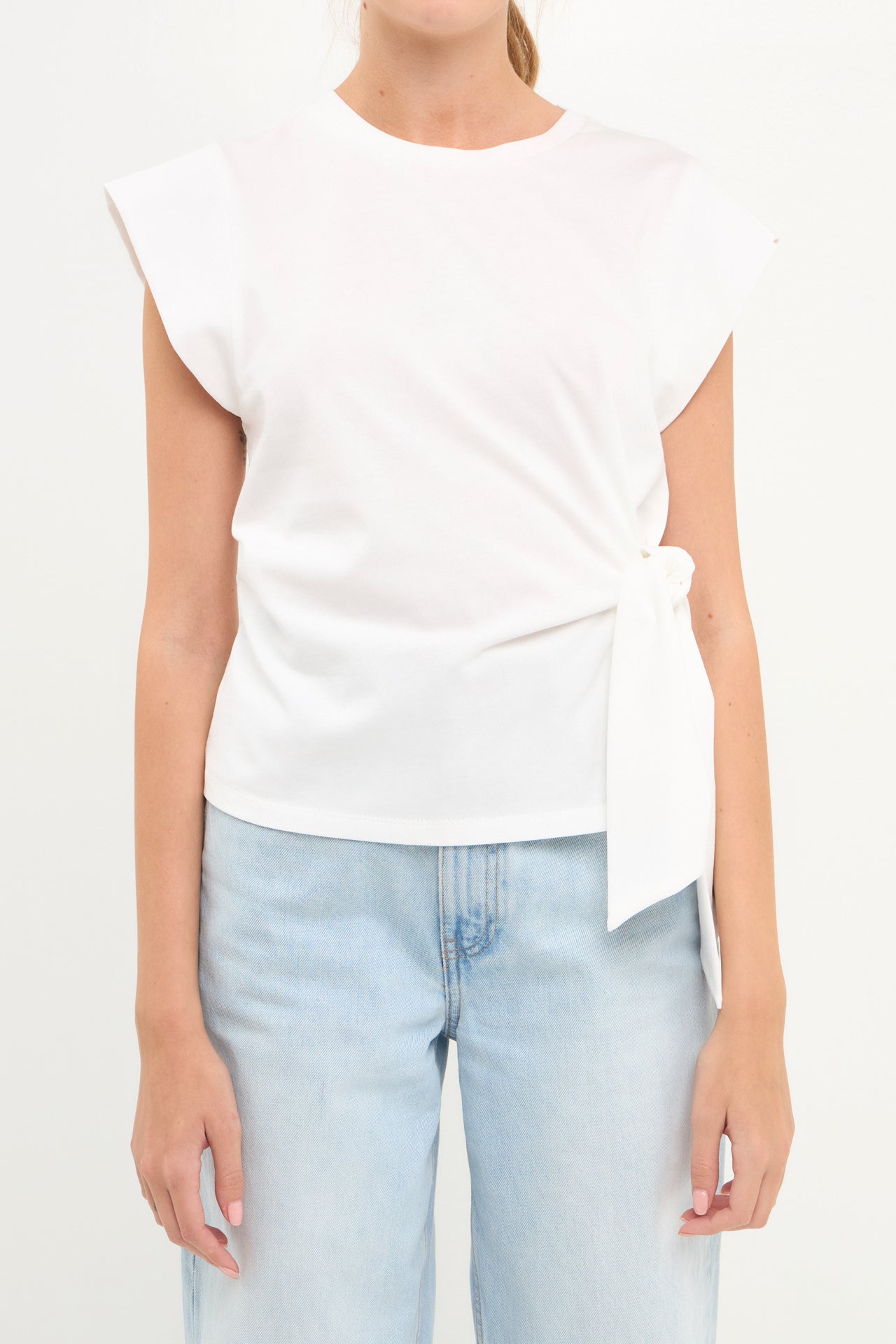 GREY LAB - Side Kotted T-Shirts - TOPS available at Objectrare