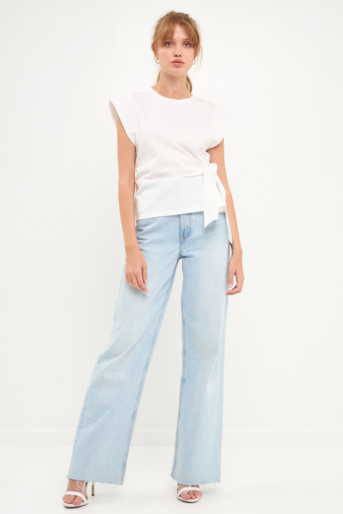 GREY LAB - Side Kotted T-Shirts - TOPS available at Objectrare