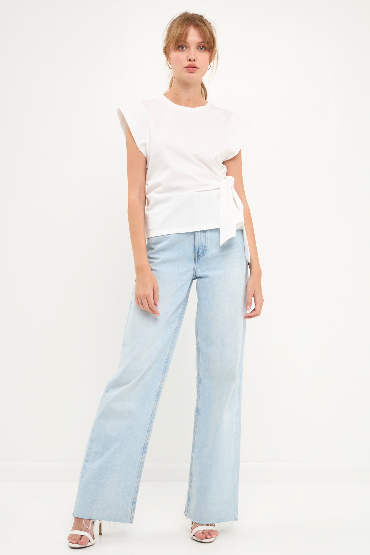 GREY LAB - Side Kotted T-Shirts - TOPS available at Objectrare