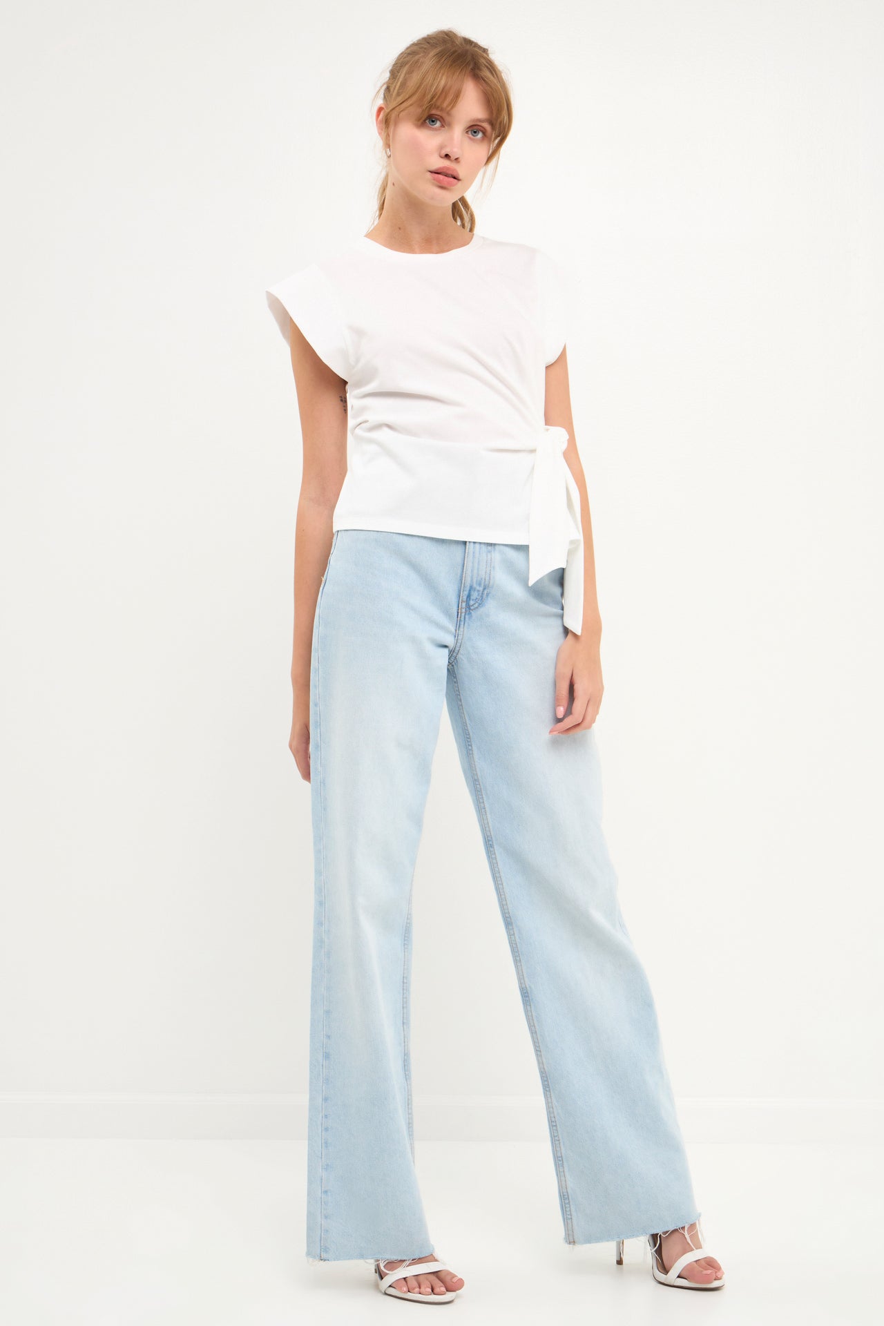 GREY LAB - Side Kotted T-Shirts - TOPS available at Objectrare