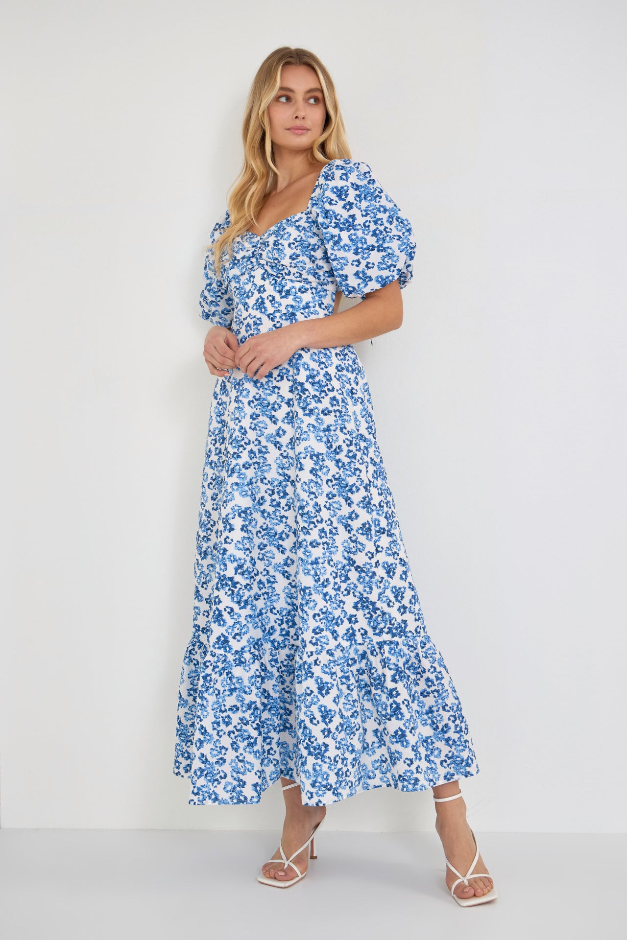 FREE THE ROSES - Floral Back Tied Maxi Dress - DRESSES available at Objectrare