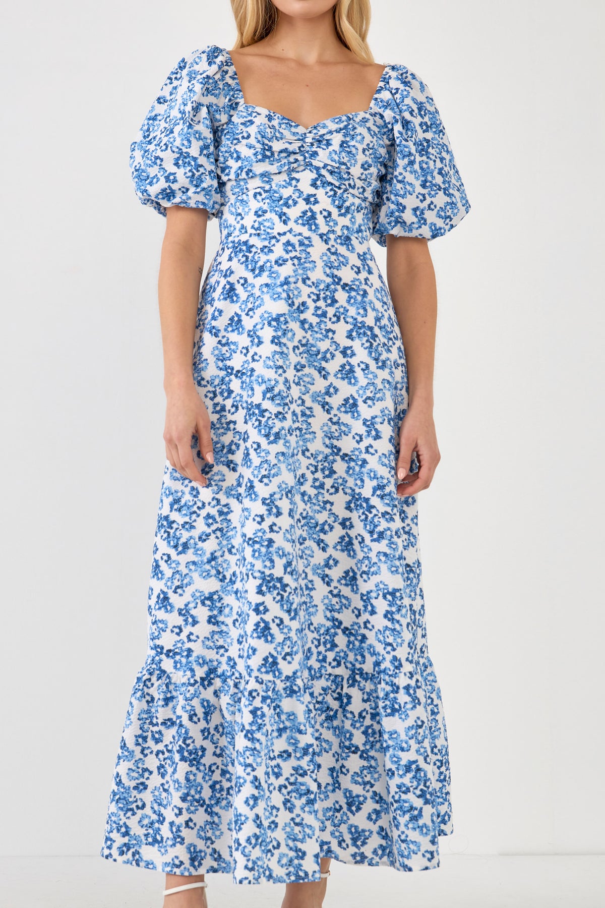Floral Back Tied Maxi Dress