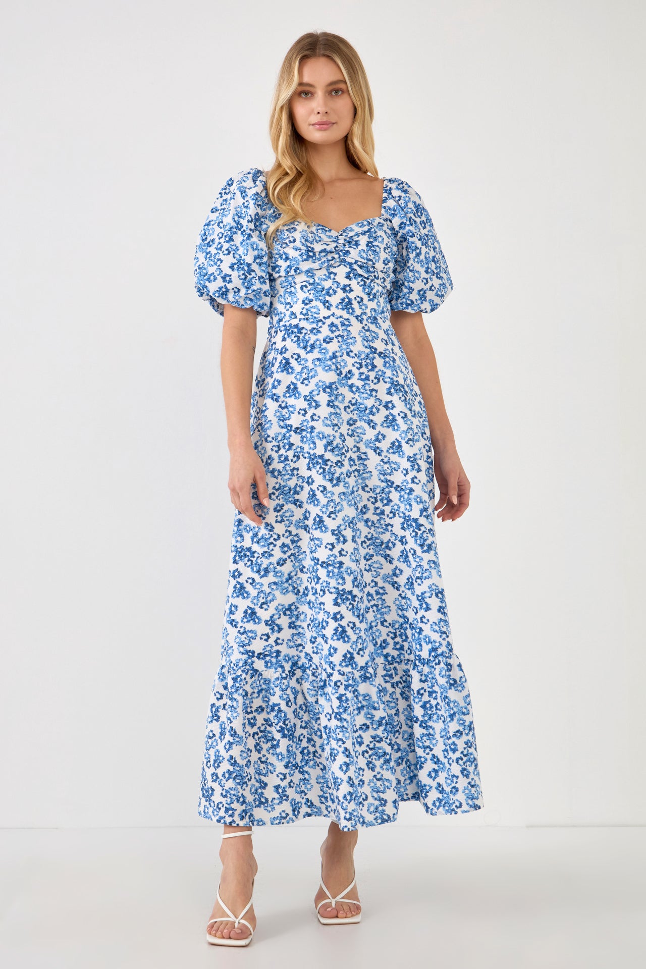 FREE THE ROSES - Floral Back Tied Maxi Dress - DRESSES available at Objectrare