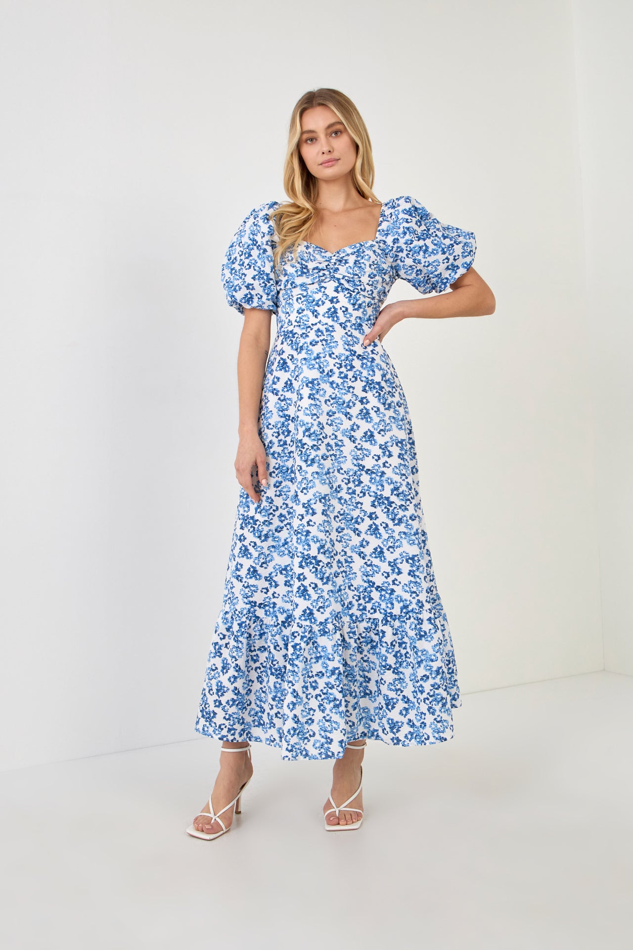 FREE THE ROSES - Floral Back Tied Maxi Dress - DRESSES available at Objectrare