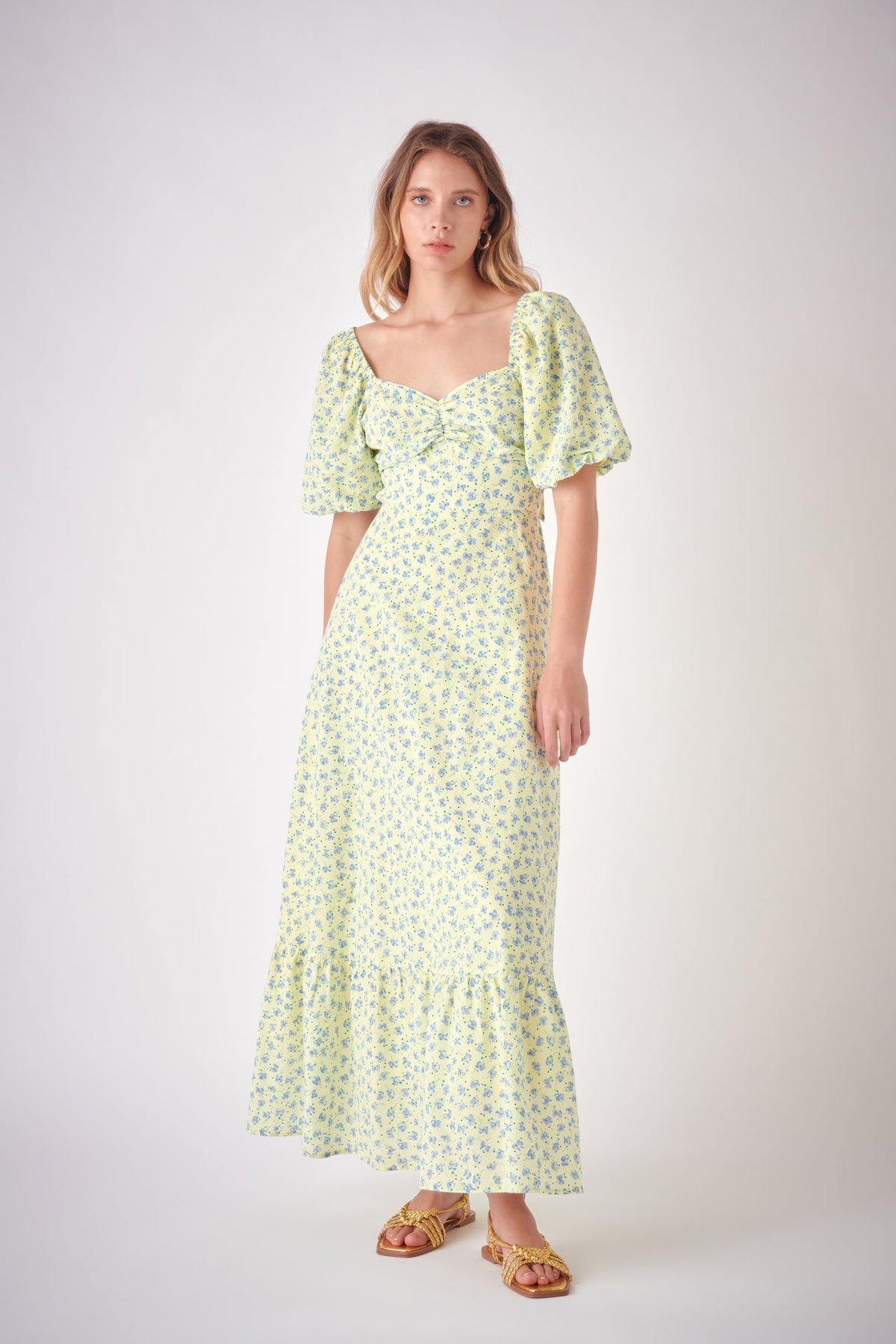FREE THE ROSES - Floral Back Tied Maxi Dress - DRESSES available at Objectrare
