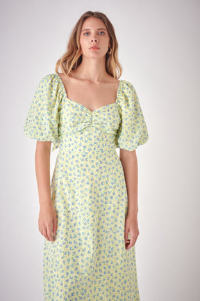 FREE THE ROSES - Floral Back Tied Maxi Dress - DRESSES available at Objectrare