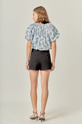 ENGLISH FACTORY - Floral Voluminous Top - TOPS available at Objectrare