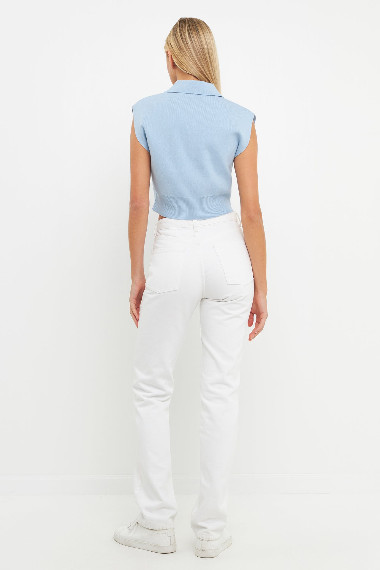ENGLISH FACTORY - Knit Top with Collar - SWEATERS & KNITS available at Objectrare