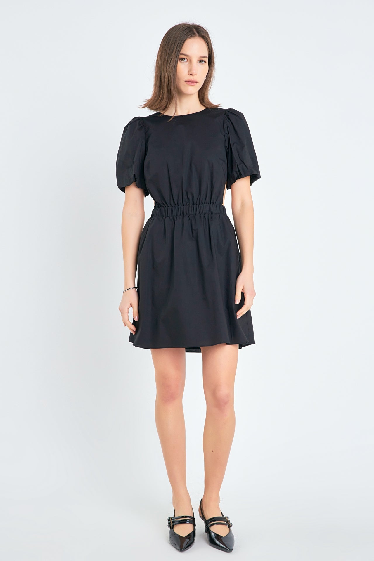 ENGLISH FACTORY - English Factory - Cut-Out Poplin Mini Dress - DRESSES available at Objectrare