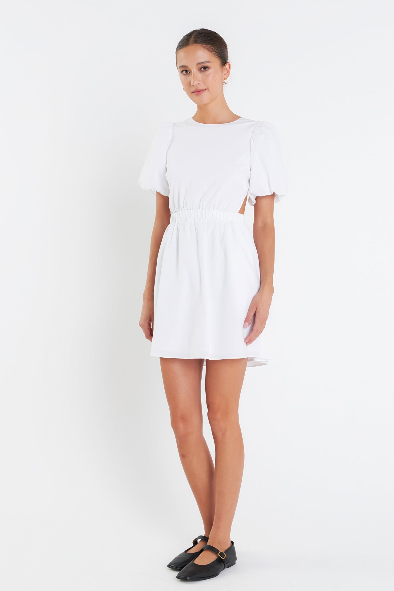 ENGLISH FACTORY - Cut-Out Poplin Mini Dress - DRESSES available at Objectrare