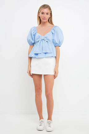 ENGLISH FACTORY - Sweetheart Top with Bow - TOPS available at Objectrare