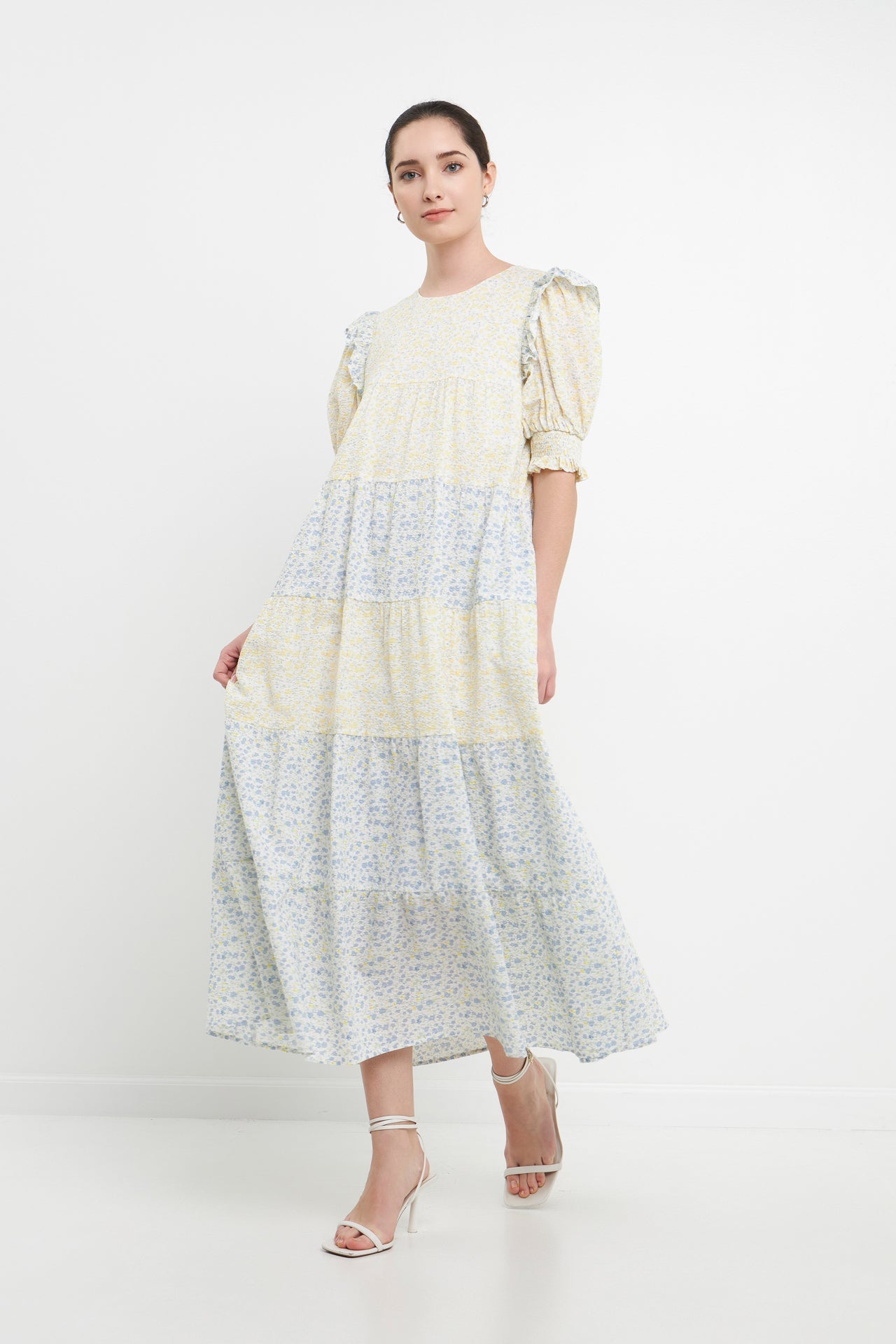 ENGLISH FACTORY - Contrast Color Block Midi Dress - DRESSES available at Objectrare