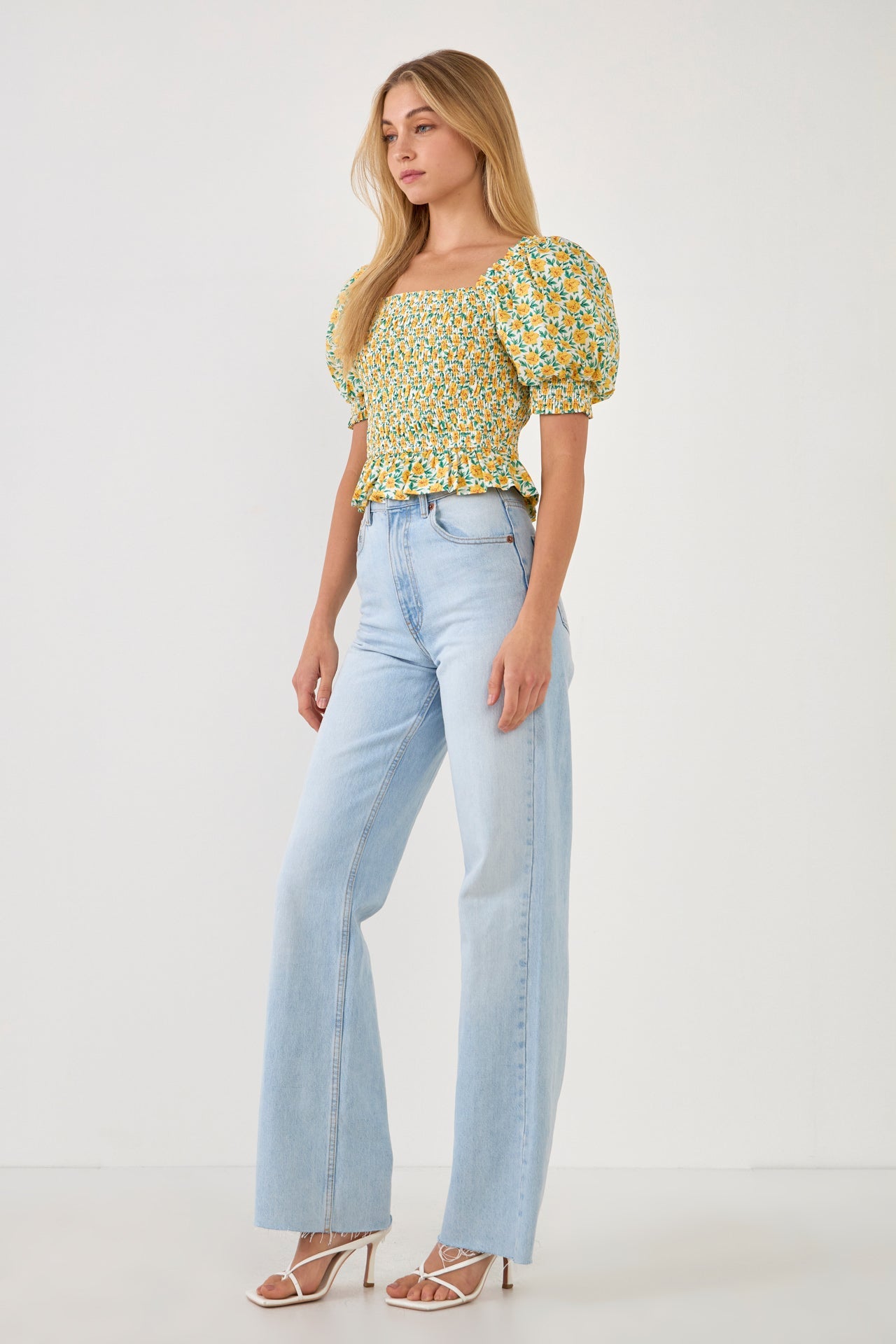 Floral Smocked Top
