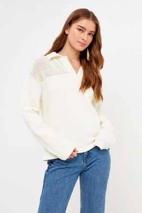 ENGLISH FACTORY - Chenille Sweatshirt - SWEATERS & KNITS available at Objectrare