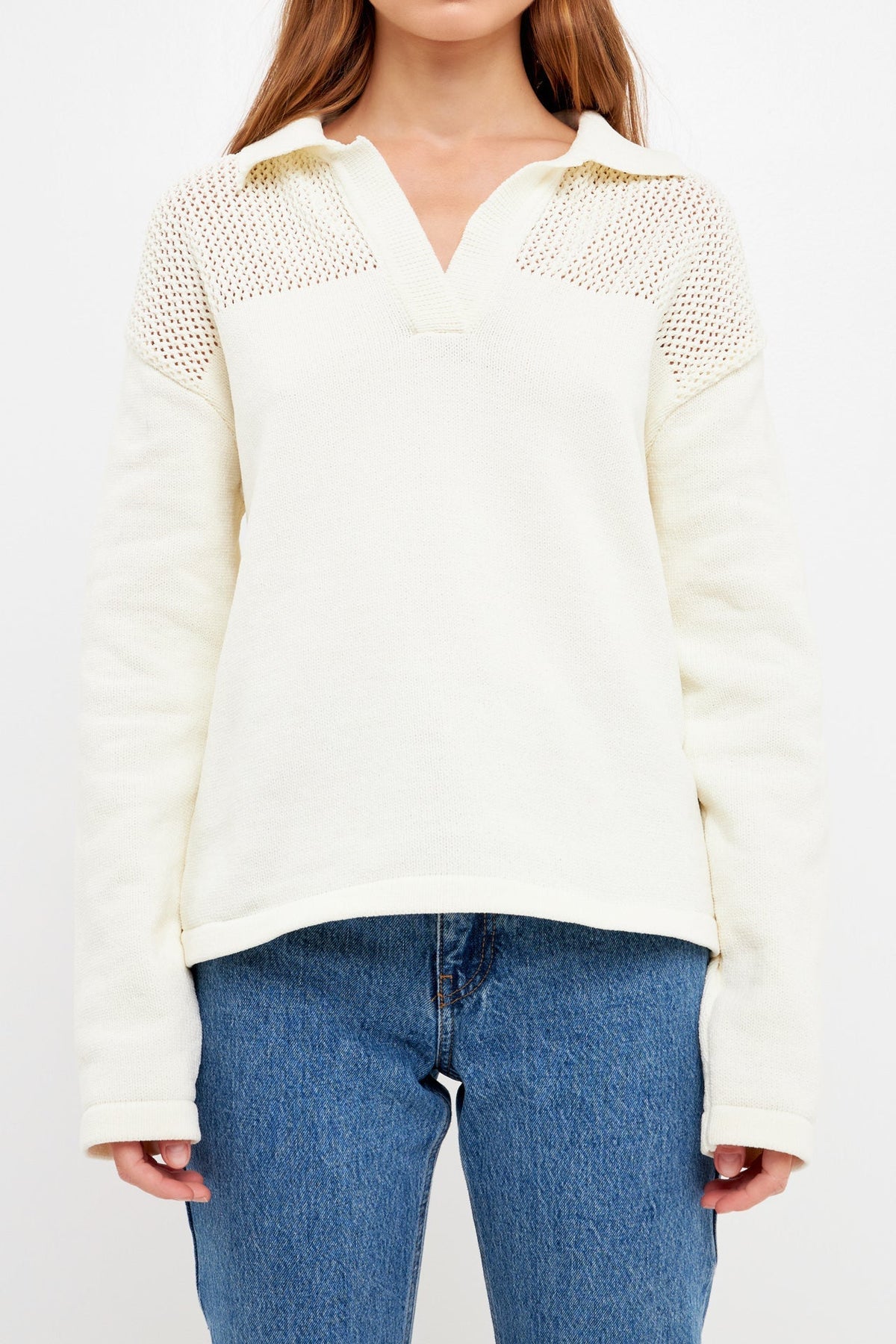 ENGLISH FACTORY - Chenille Sweatshirt - SWEATERS & KNITS available at Objectrare